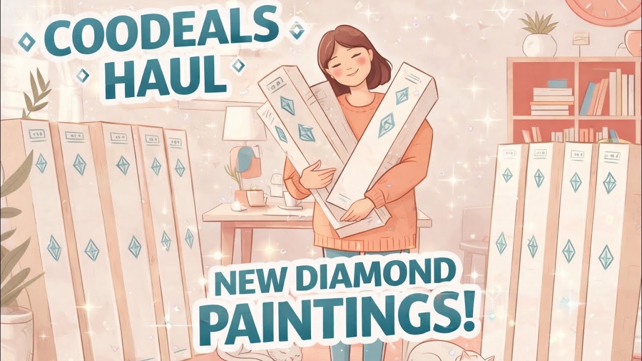 Покупки для алмазной живописи на CooDeals | В мою коллекцию пополнились новые холсты! 💎
