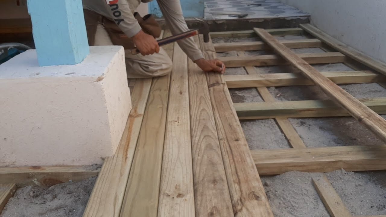 Assim é uma das maneiras de fazer deck de pinus tratado