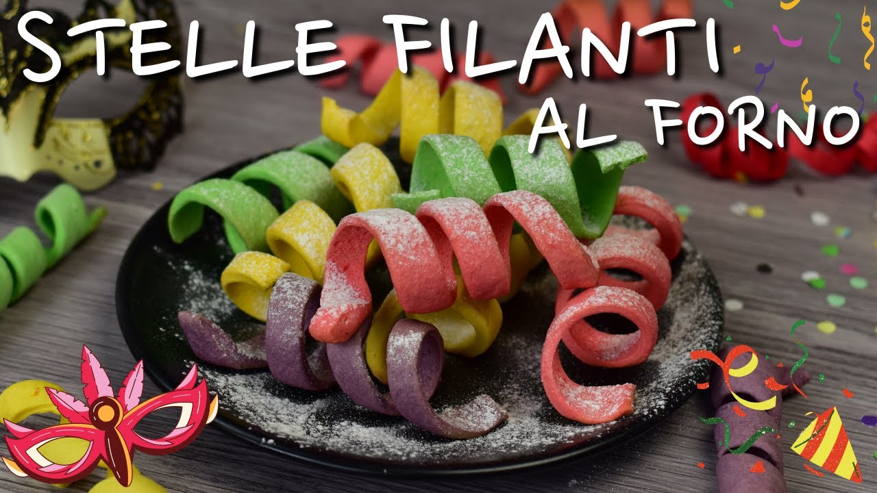 Stelle filanti di Carnevale dolci. Ricetta LIGHT super veloce!