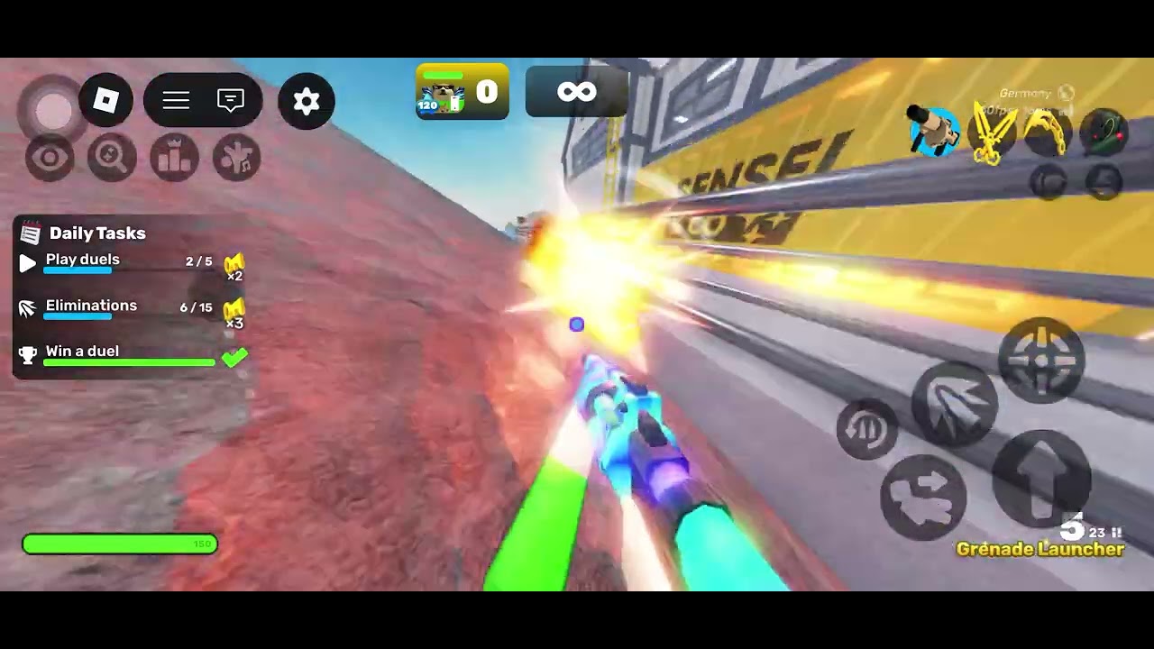 I grenade launched under the docks map