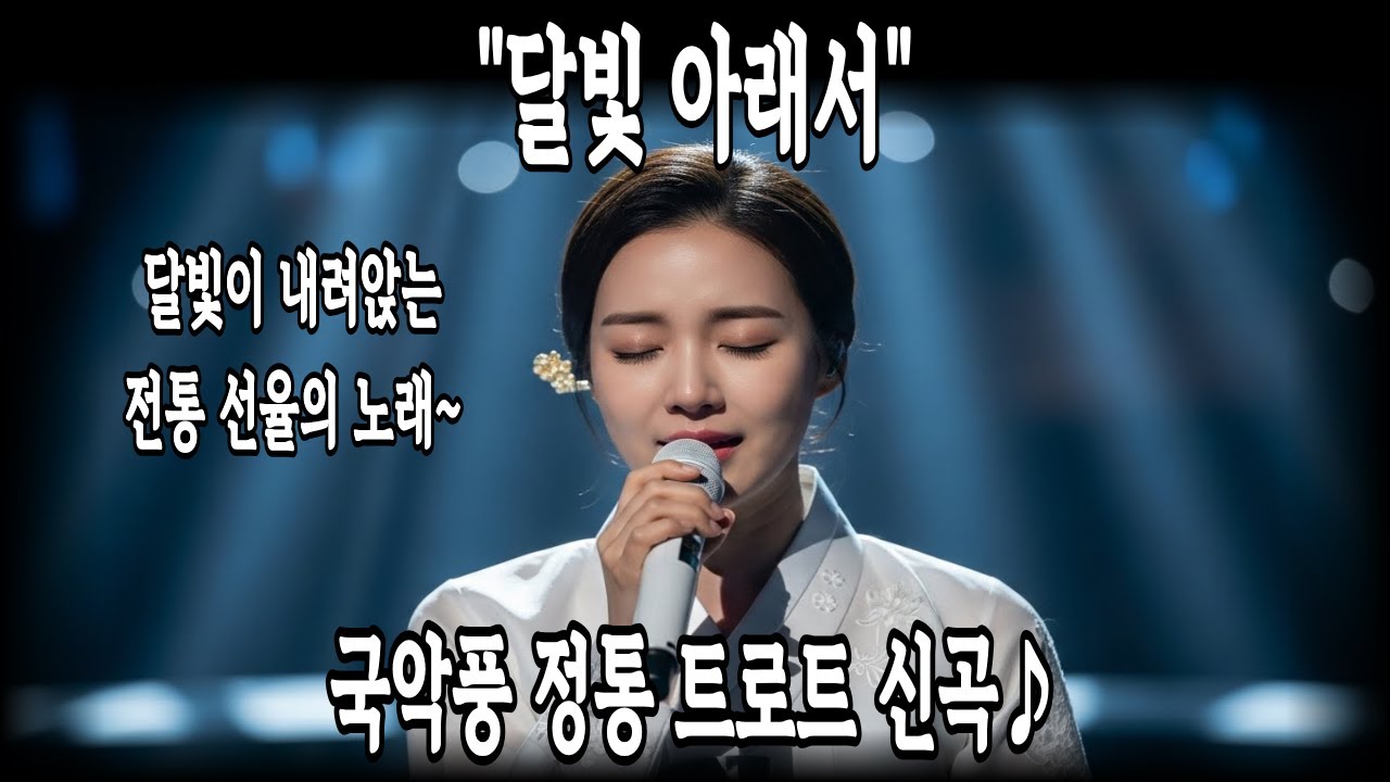 🎧달빛 아래서 | 국악풍 트로트 신곡 | 달빛이 내려앉는 전통 선율의 시작