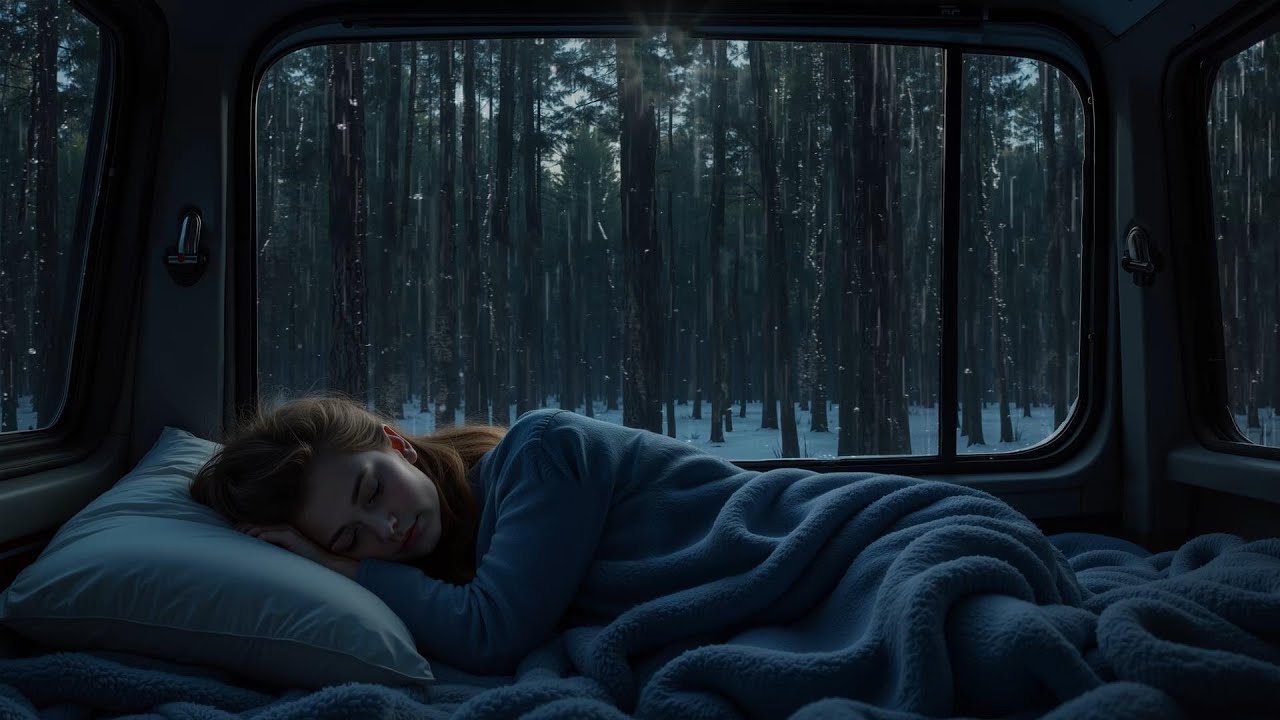 Cozy Car Cabin on a Stormy Night ⛈️ | Deep Rain Sounds to Calm Your Mind & Drift Into Peaceful Sleep