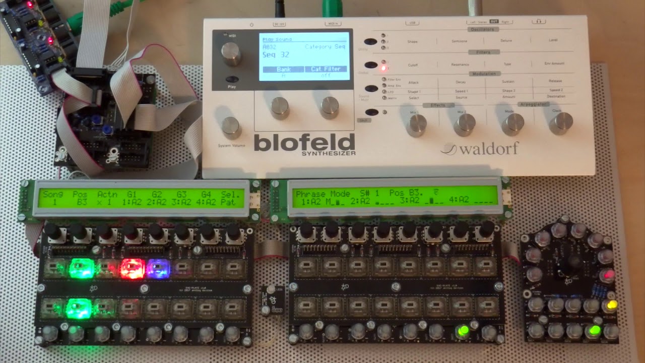 MIDIbox SEQ V4 Antilog Frontpanel Prototype Demo