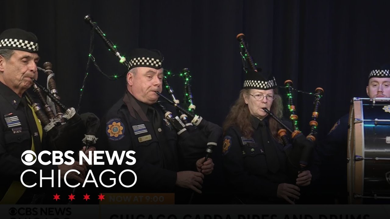 Getting into the St. Patrick's Day spirit with Chicago Garda Pipes & Drums