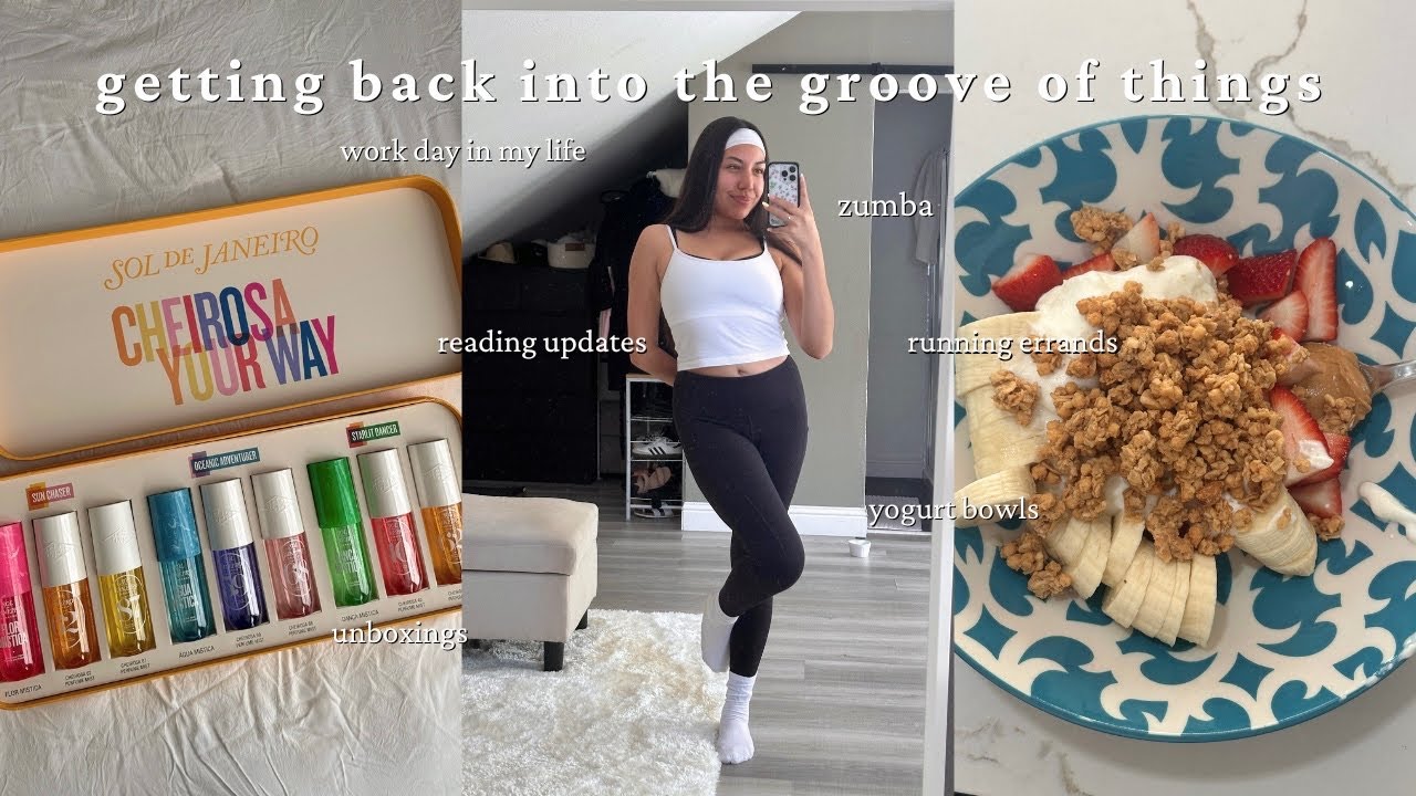 a productive day in my life 🥣✨ | running errands, zumba, pr packages