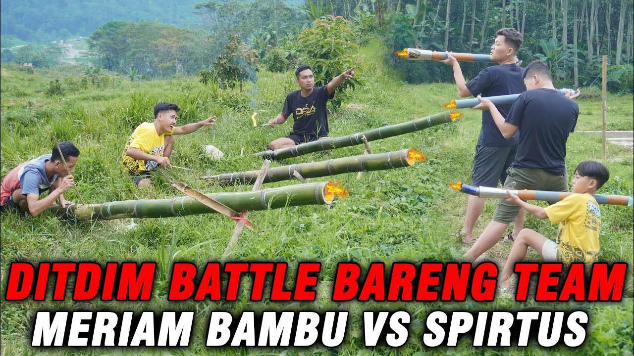 DITDIM VS TEAM!! DITDIM MAIN MERI4M BAMBU VS SEPIRTUS, BATTLE MERI4AM MODERN VS JADUL