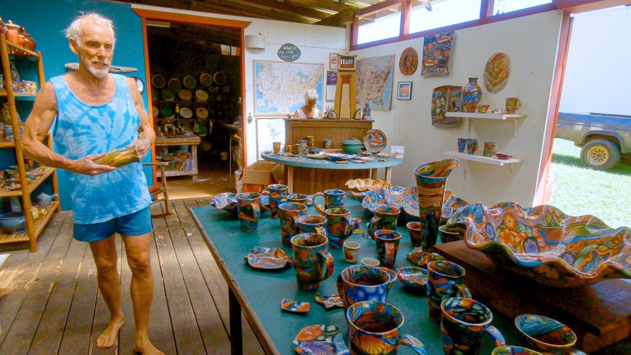 Visiting Lightwave Pottery Studio in Kauai, Hawaii