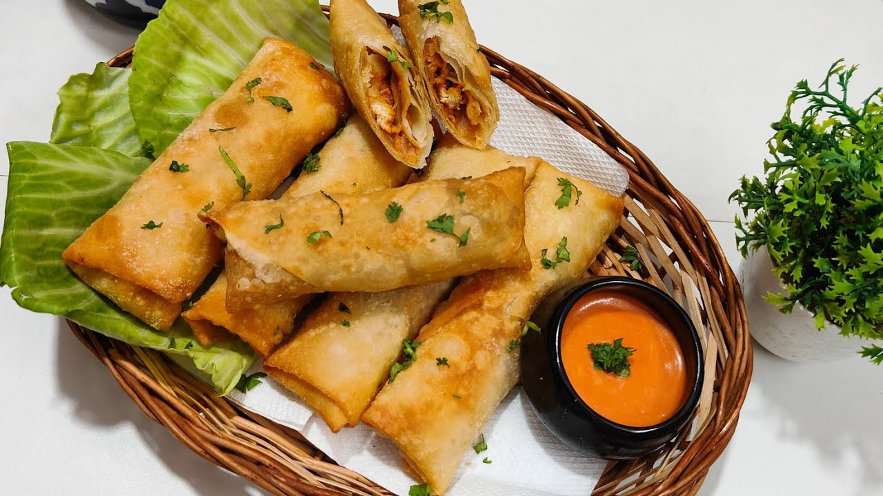 Chicken Tikka Spring Rolls | Ramadan Special Chicken Tikka Spring Rolls 