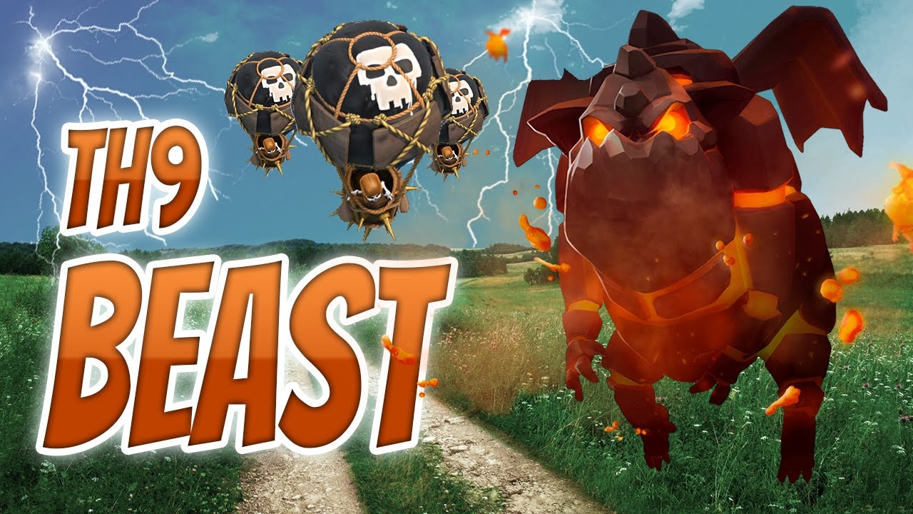 Clash of Clans: TH9 AIR STRATEGY STILL SUPER STRONG