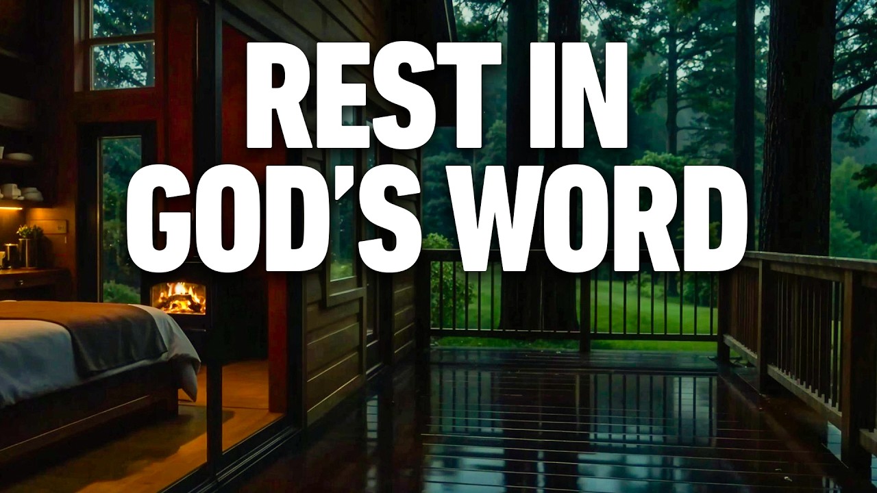 Sleep With Rain Sounds & God’s Word | Psalms For Deep Rest