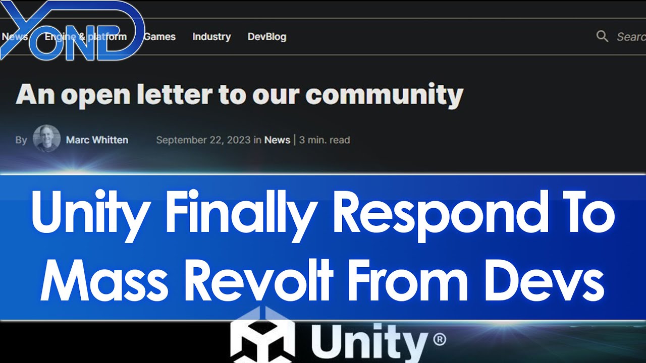 Unity Respond To Mass Revolt From Devs After Trying To Charge Devs For Game Installs