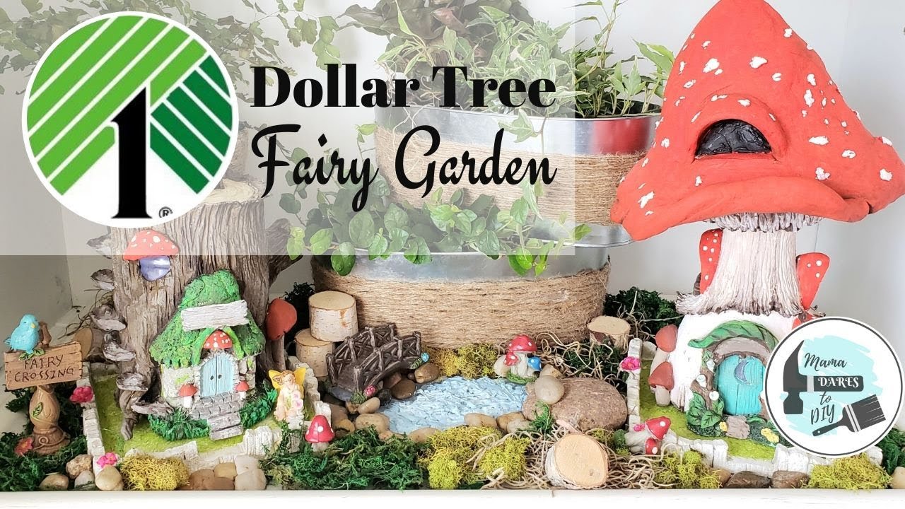 DIY Fairy Garden Mini Series ~ Dollar Tree ~Part 3 | Living Fairy Garden