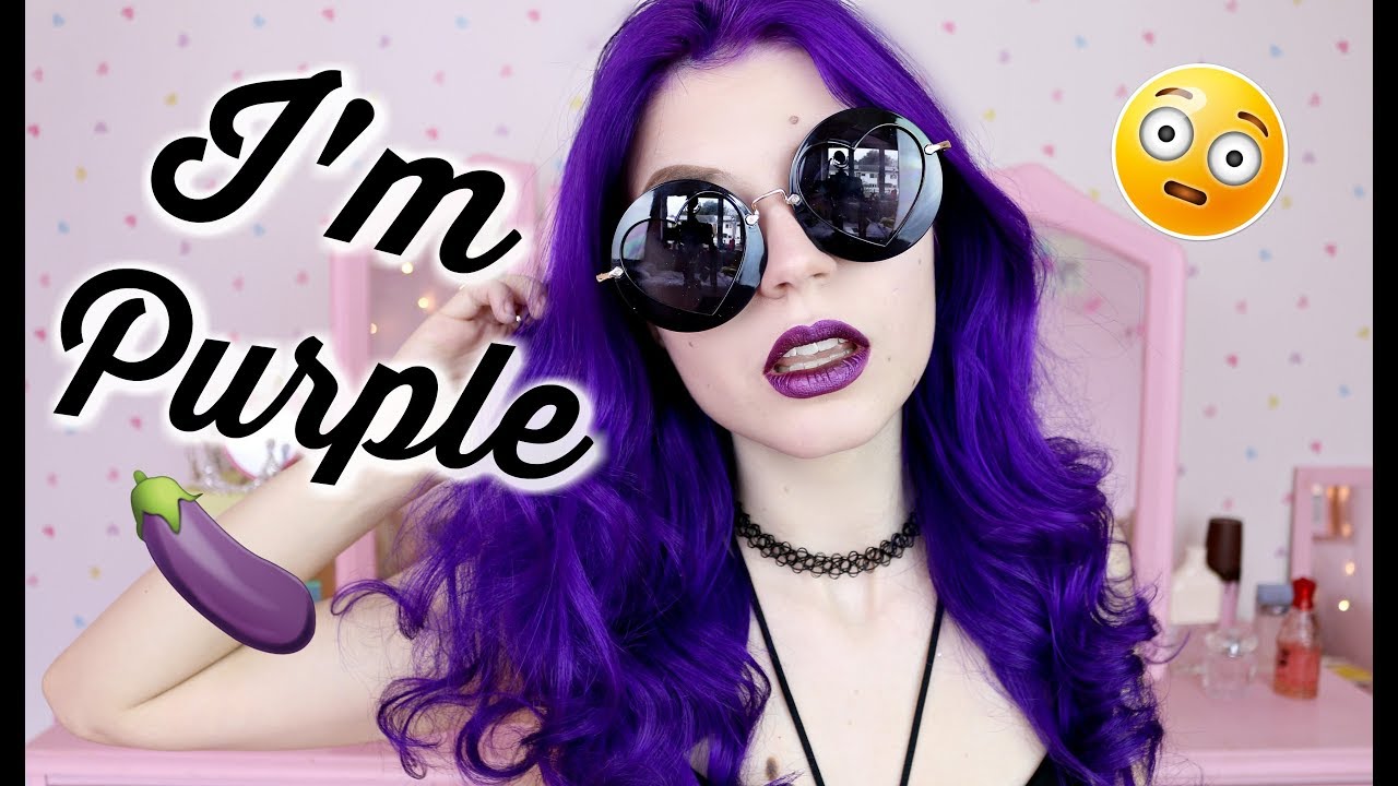 Deep Purple Hair Tutorial | My New Hair!