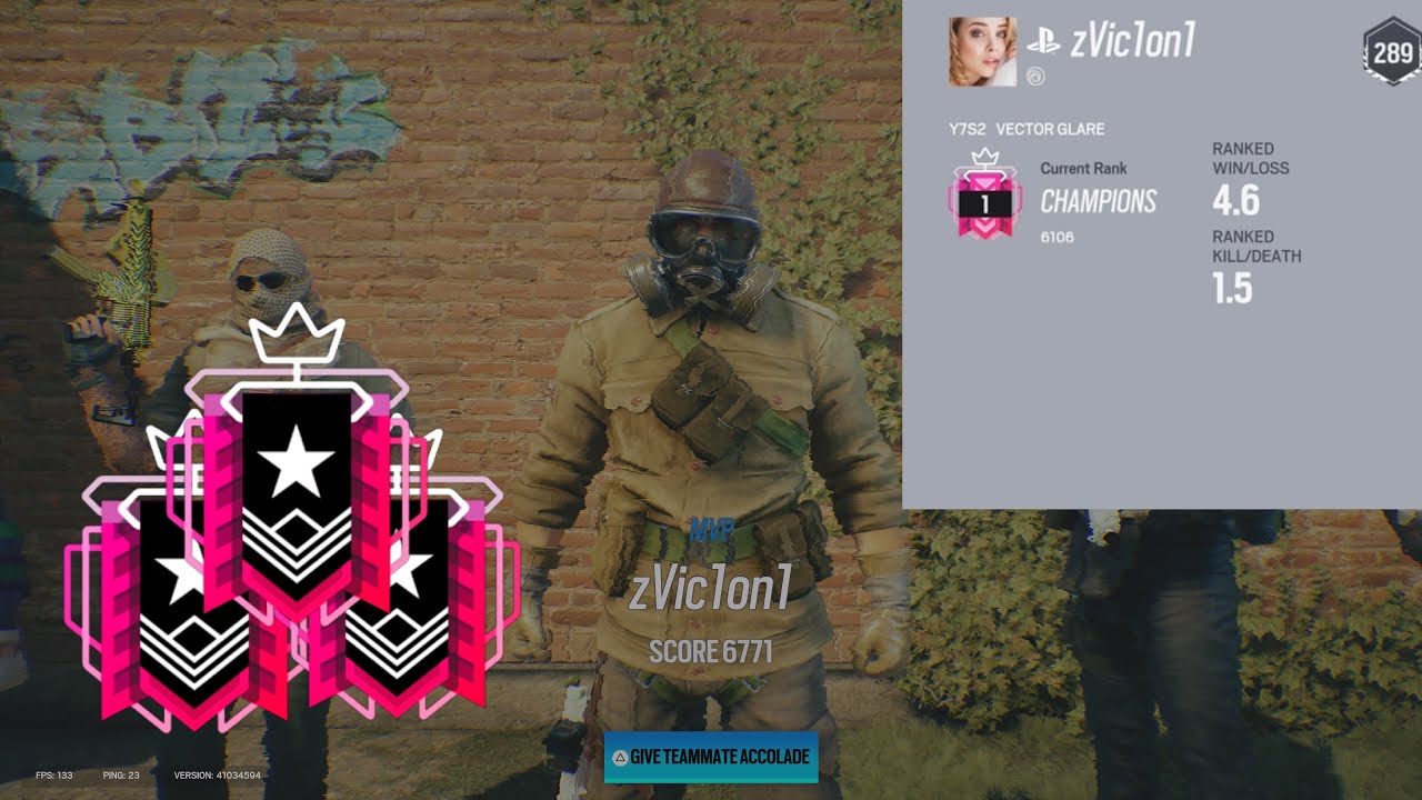 *BEST* #1 CONSOLE CHAMPION IN OPERATION VECTOR GLARE - Rainbow Six Siege