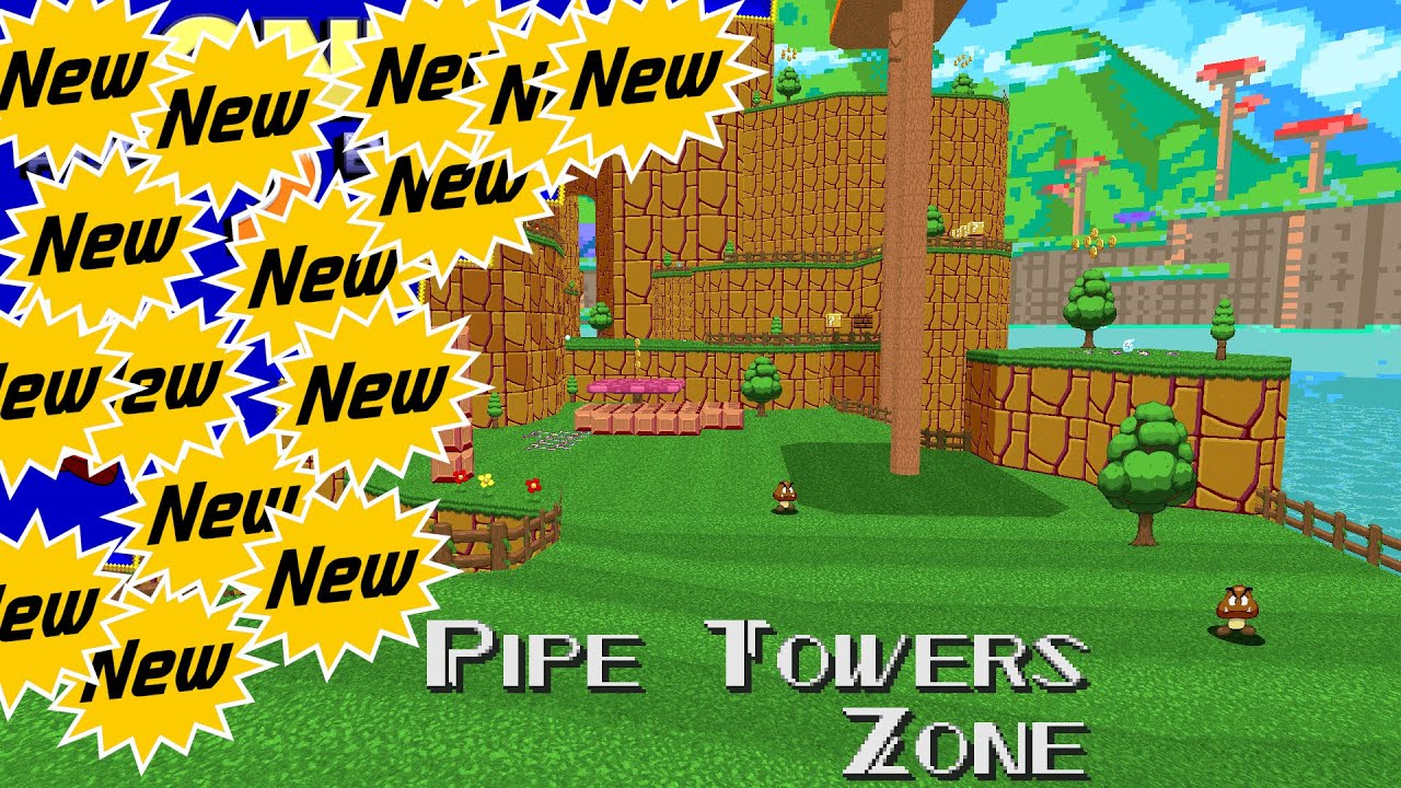 NEW Sonic Robo Blast 2 - NEW Pipe Towers Zone (NEW Sonic)