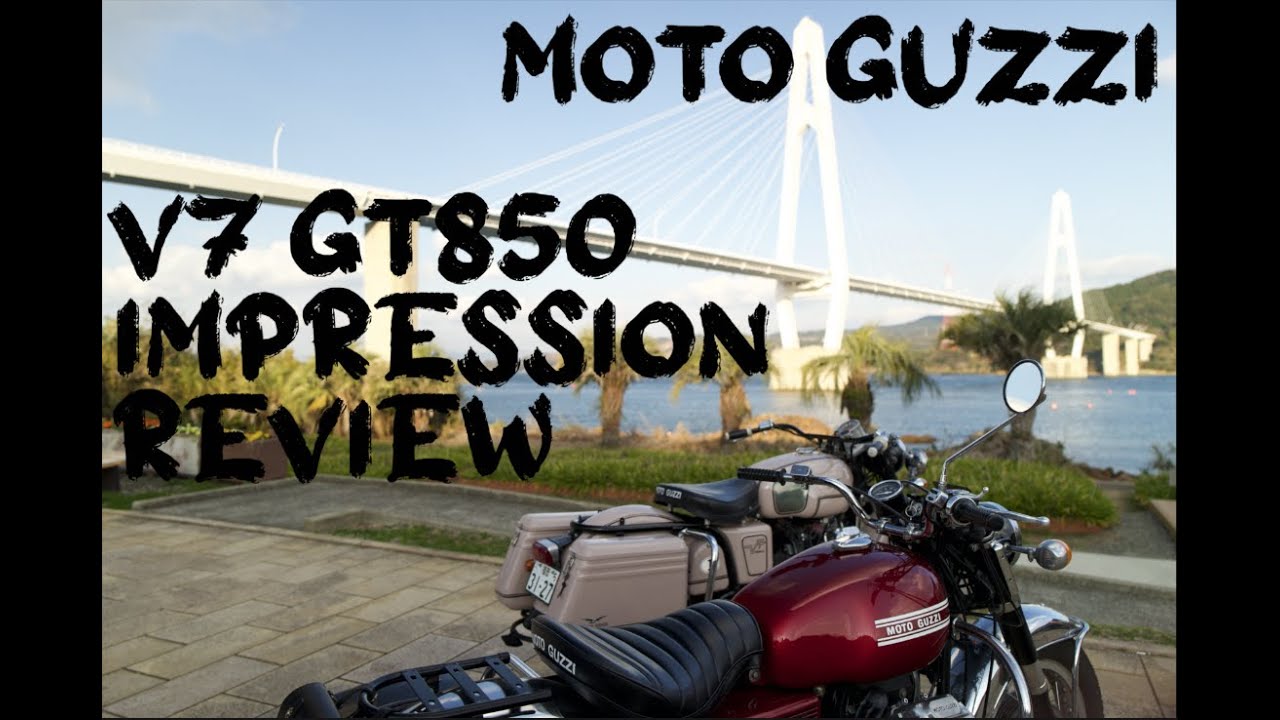 Vintage  MotoGuzzi V7 GT850 Review［Exhaust Sound Only!］