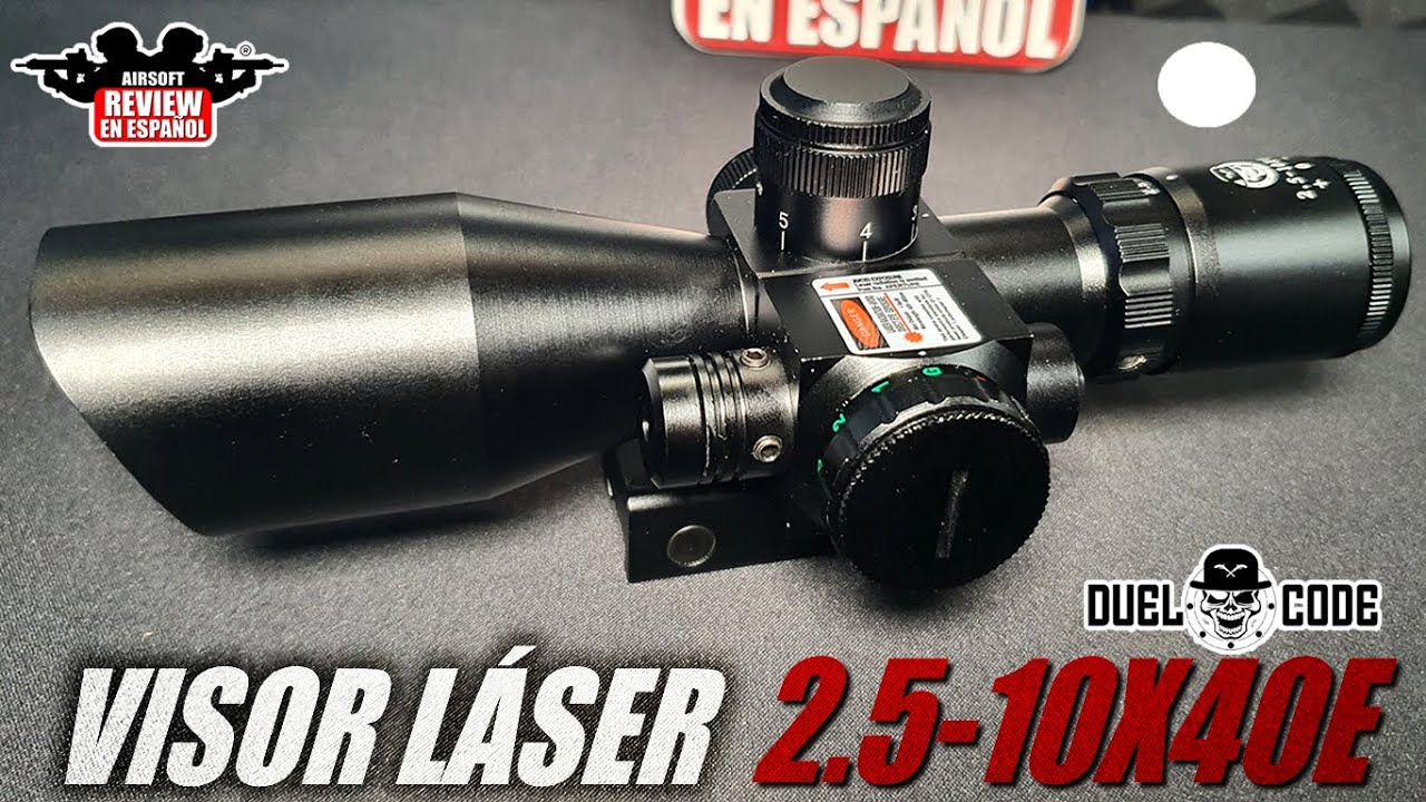 Visor regulable OG 2.5-10X40E & Láser rojo DUEL CODE | Airsoft Review en Español