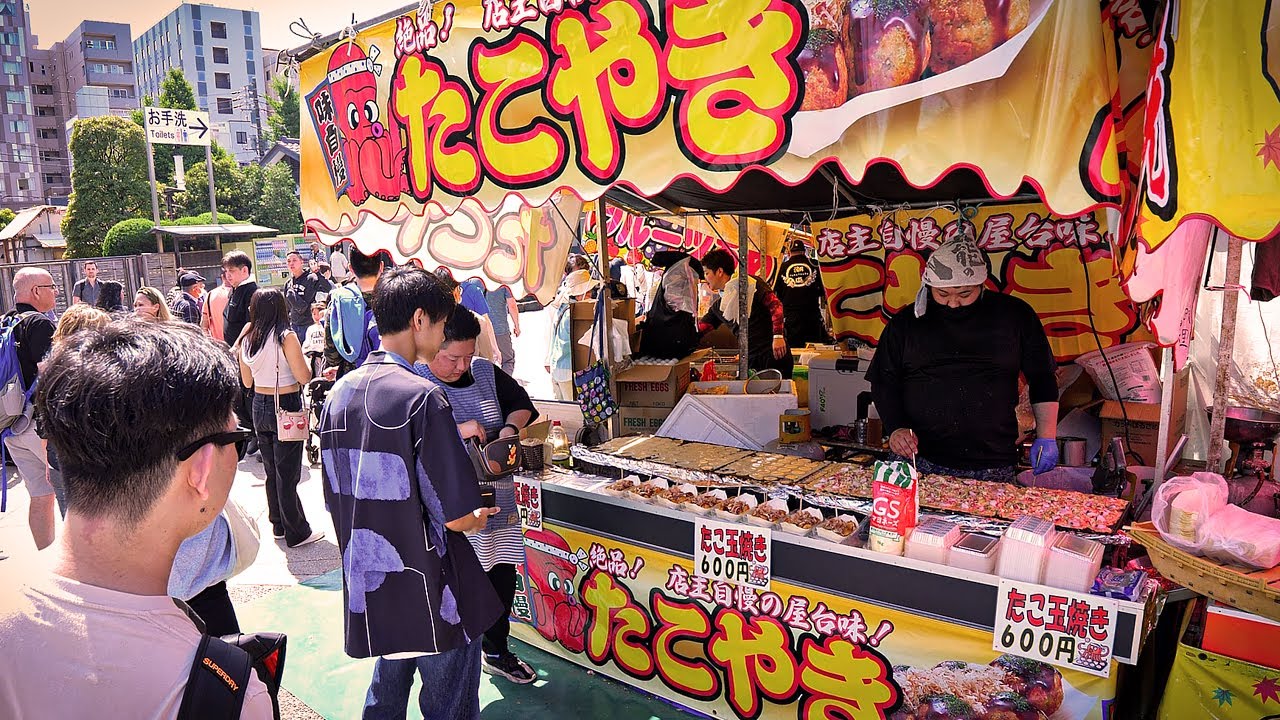 屋台 Amazing funny food stall at 