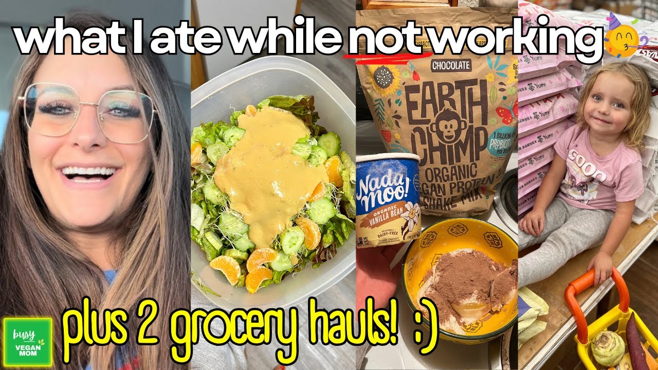 What I Ate Plus Grocery Haul || STARCH SOLUTION || VEGAN FRIENDLY 🛒🍠