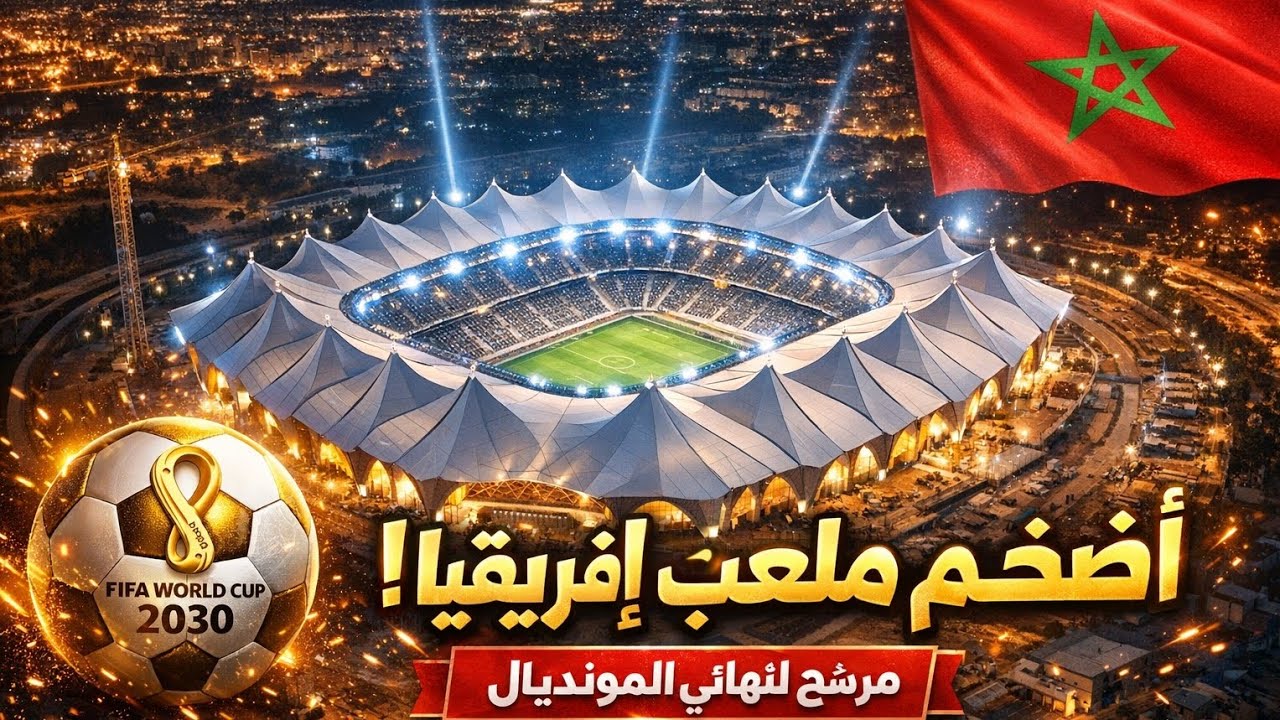 🏟️ ملعب الحسن الثاني... أضخم مشروع كروي في إفريقيا يستعد لنهائي كأس العالم 2030! 🇲🇦🔥