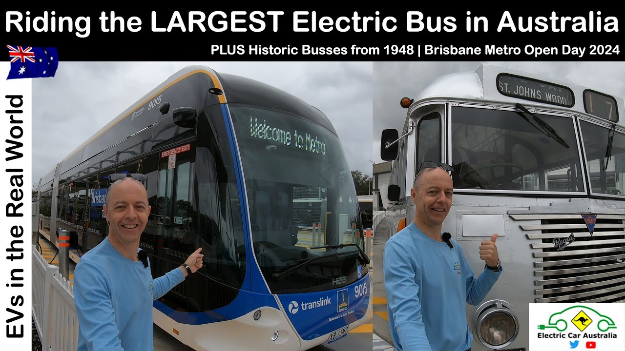 Riding Australia's LARGEST Electric Bus | Brisbane Metro EV Open Day PLUS Historic Public Transport