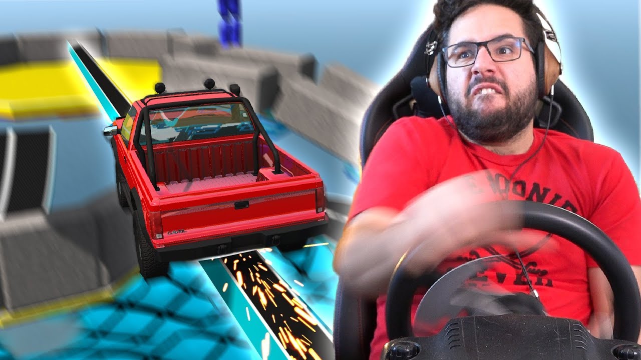 FAIRE DU SKATE EN CAMION!?! | BeamNG + G27