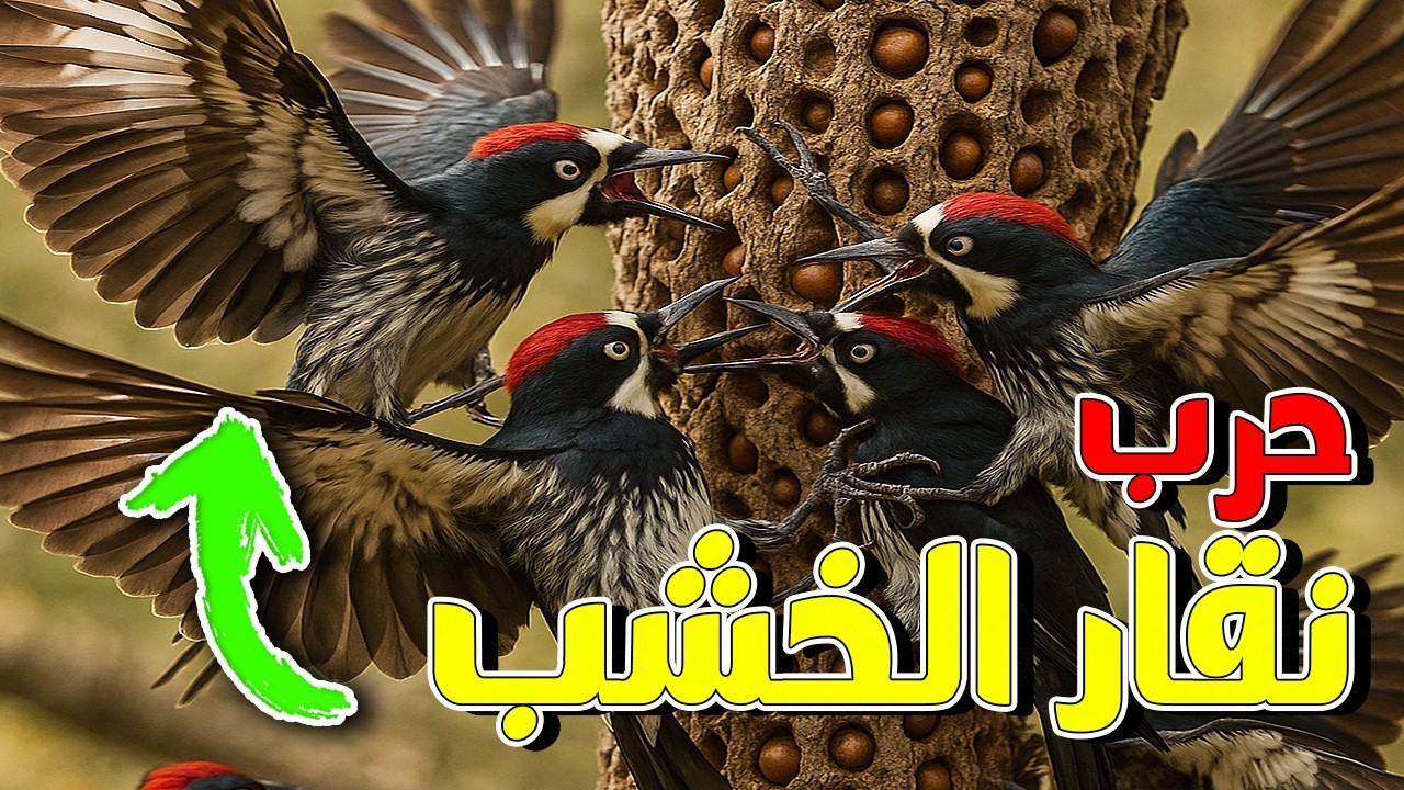 نقار الخشب البلوطي: الطائر 