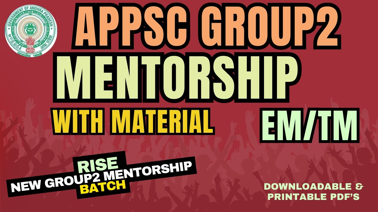 Appsc group2 mentorship new batch