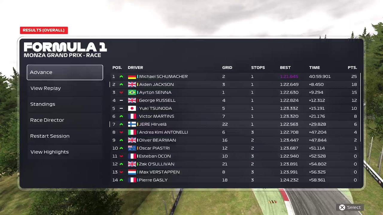 F1 25 live