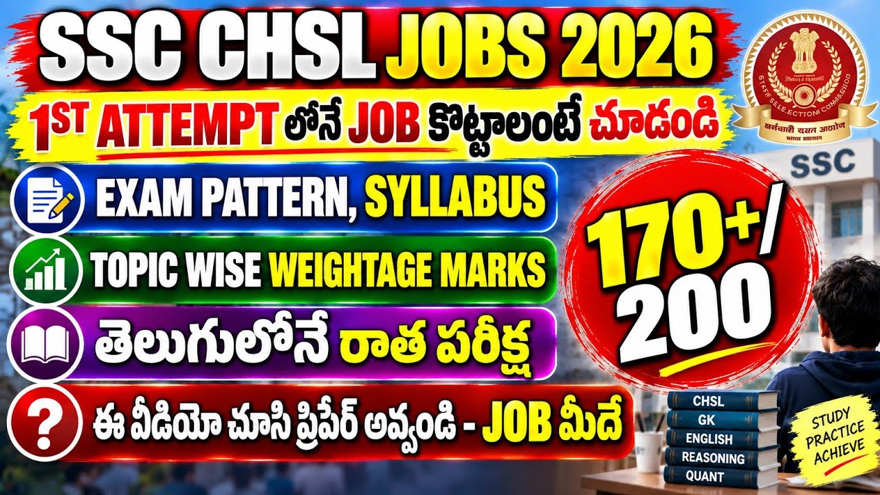 🚨 SSC CHSL Preparation Strategy 2026 | SSC CHSL Syllabus 2026 | SSC CHSL Apply Online 2026 | SSC ...