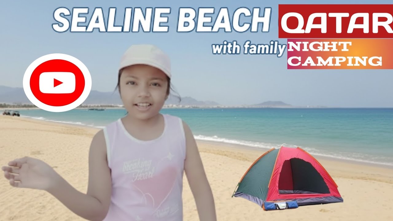 Family Camping at Sealine Beach, Qatar | Desert Meets Sea 🌊🏜️