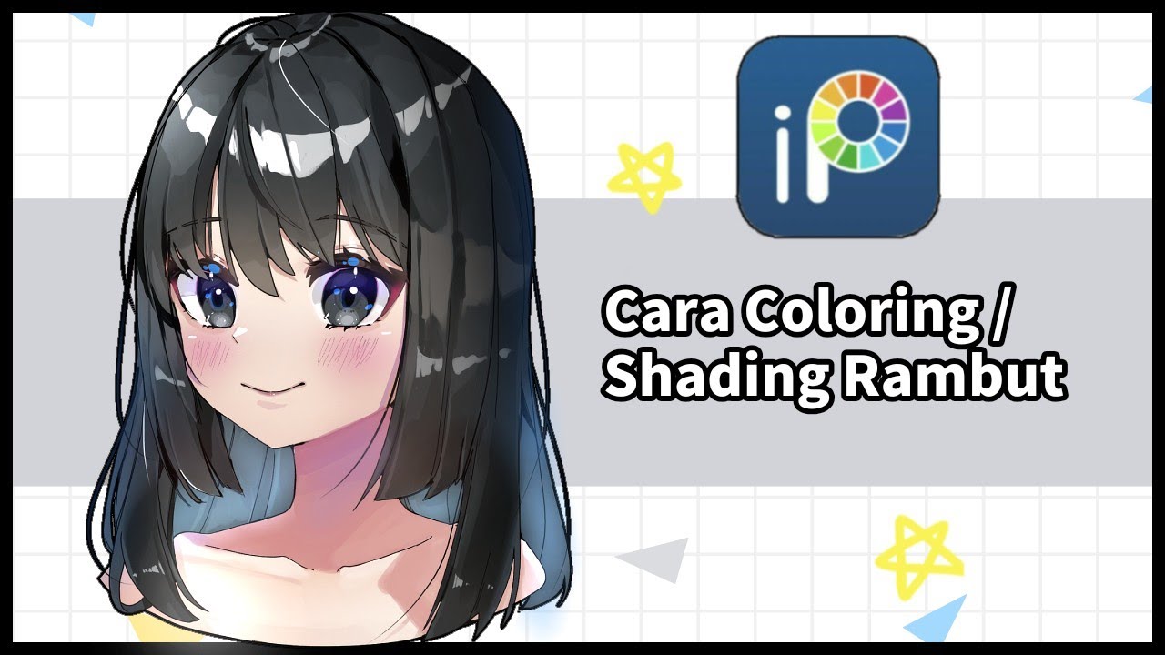 Tutorial Cara Coloring Rambut Anime di Ibis Paint X