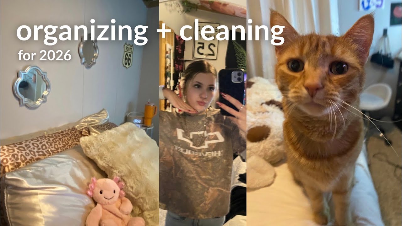 Reset + Clean my Room for 2026! 🧼🛌 | VISION BOARD, REORGANIZING, PREP FOR THE NEW YEAR