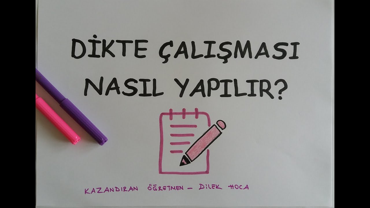 1.SINIFTA DİKTE NASIL YAPILIR ?-TÜM PÜF NOKTALARI -DİLEK HOCA #uzaktaneğitim #dikteçalışması