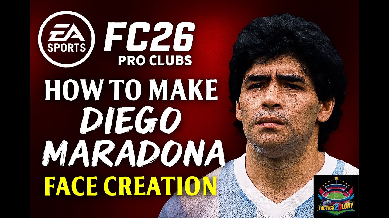 EA FC 26 FACE SERIES: Ep10 - How to make Diego Maradona - ProClubs FaceCreation #eafc26 #viralvideos