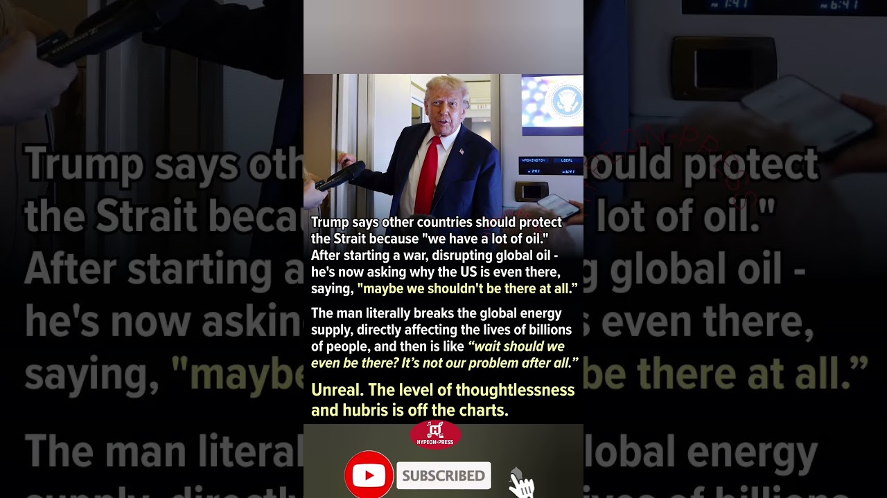 🇺🇸🤔 Disrupted Global Energy Supply... Then Asks 