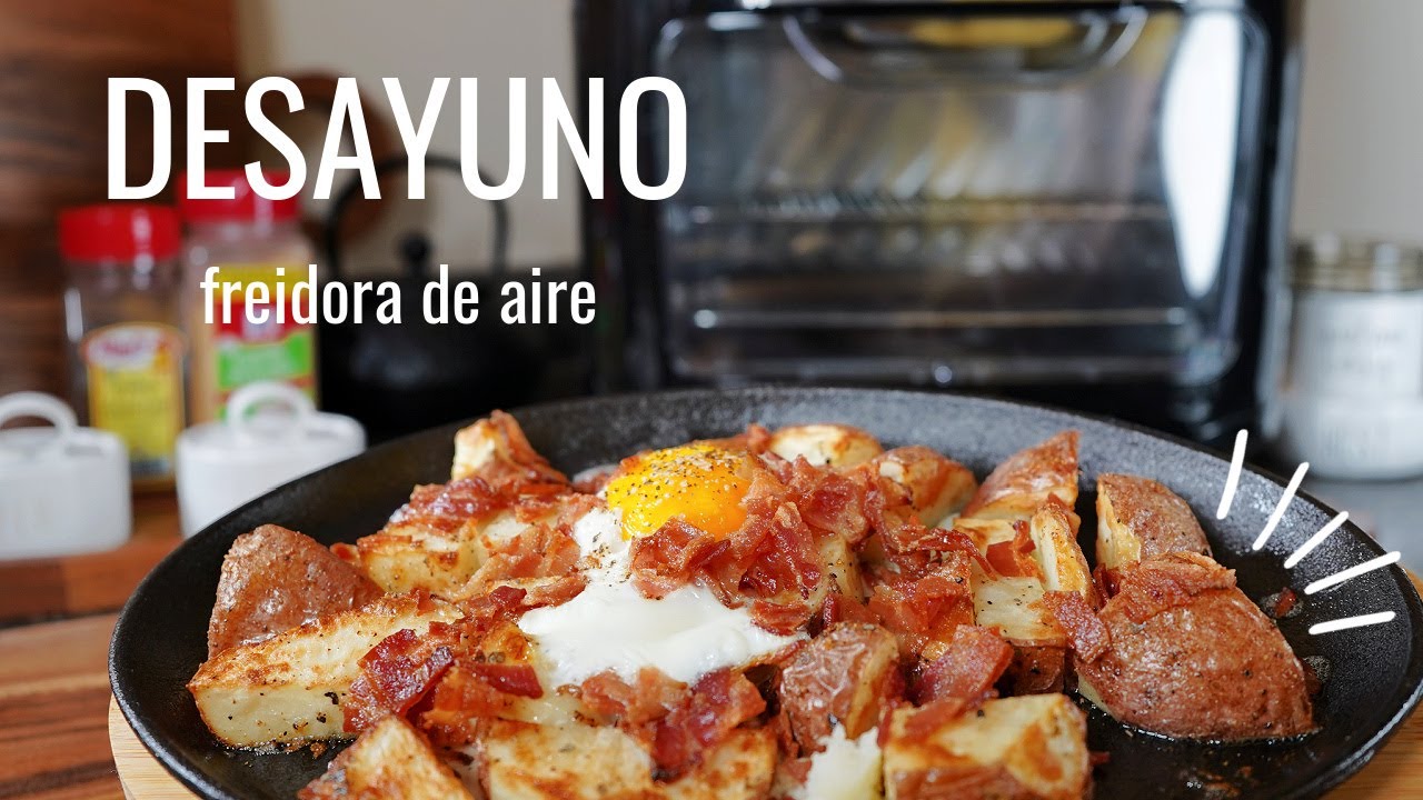 ¡Prepáralas para el desayuno! Papas con huevo en la freidora de aire