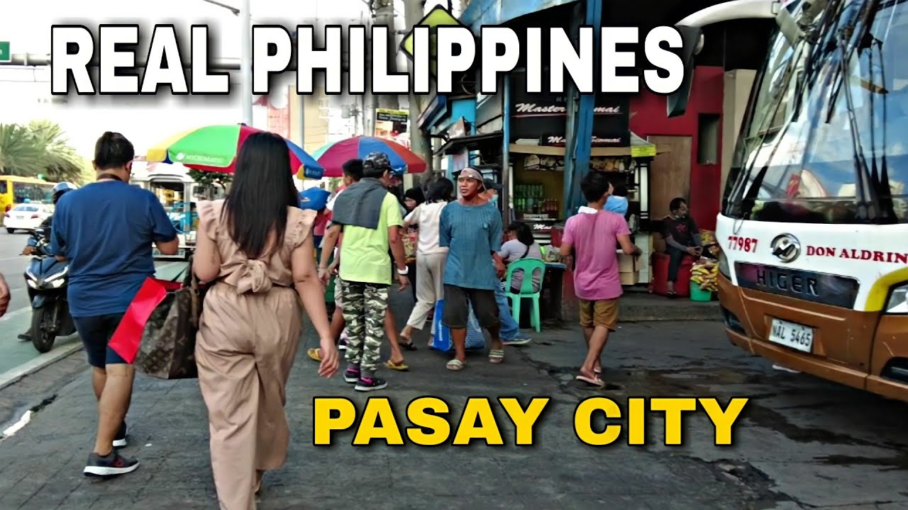 PASAY CITY Real Walking Tour Scenes Manila Philippines (4K HD)