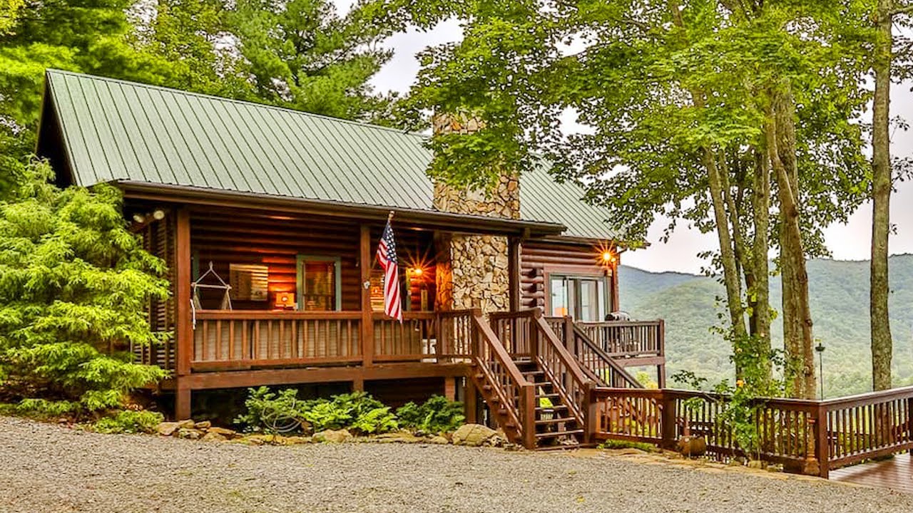 Top Of The Ridge - Amazing Beautiful The Cherry Log Cottage House | Lovely Tiny House