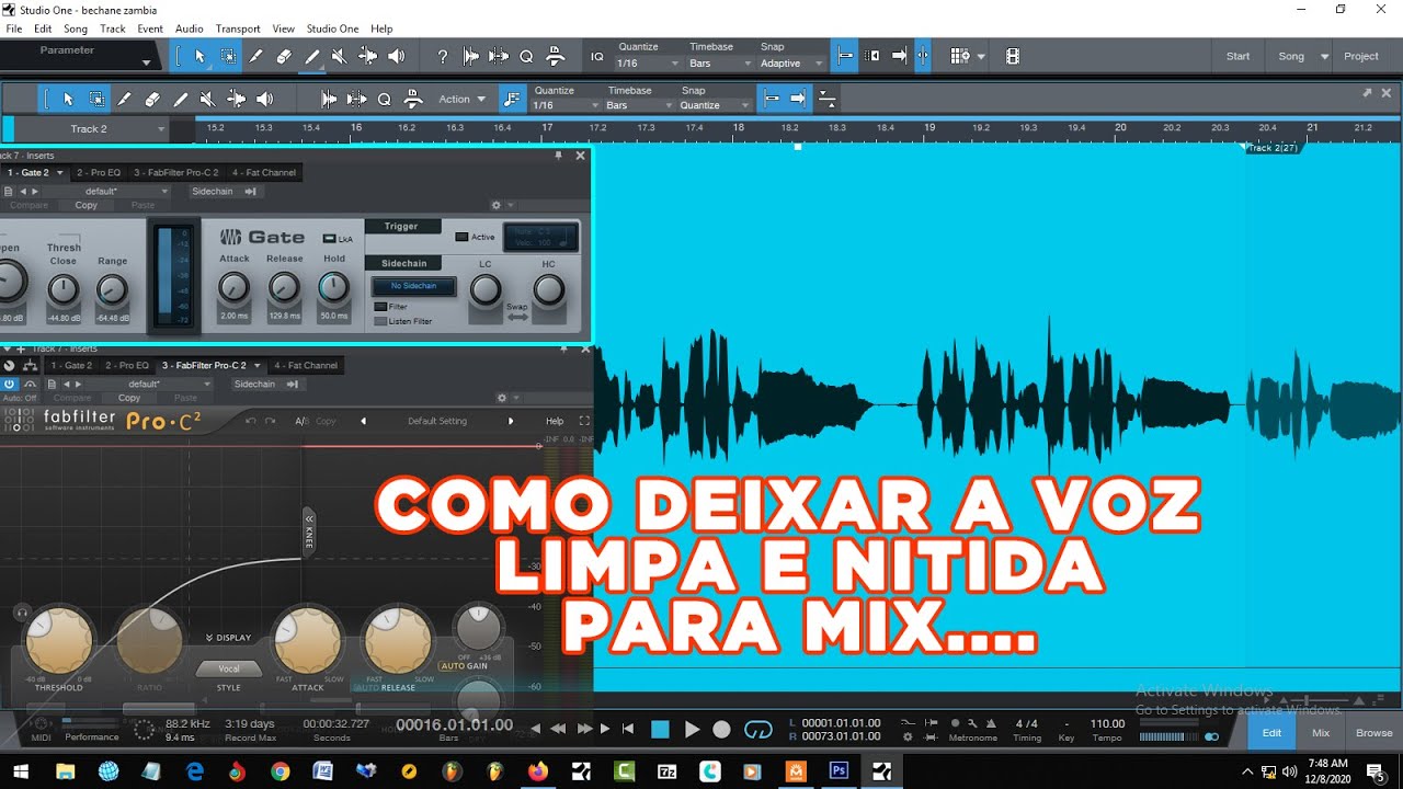 COMO DEIXAR TUA VOZ SUPER LIMPA E NITIDA NO STUDIO ONE