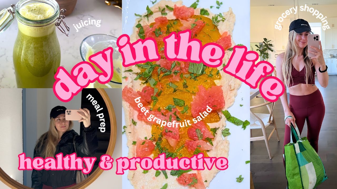 DAY IN MY LIFE VLOG | Productive Sunday | Healthy Meal Prep, Juicing & Dinner | Cashew Creme Recipe