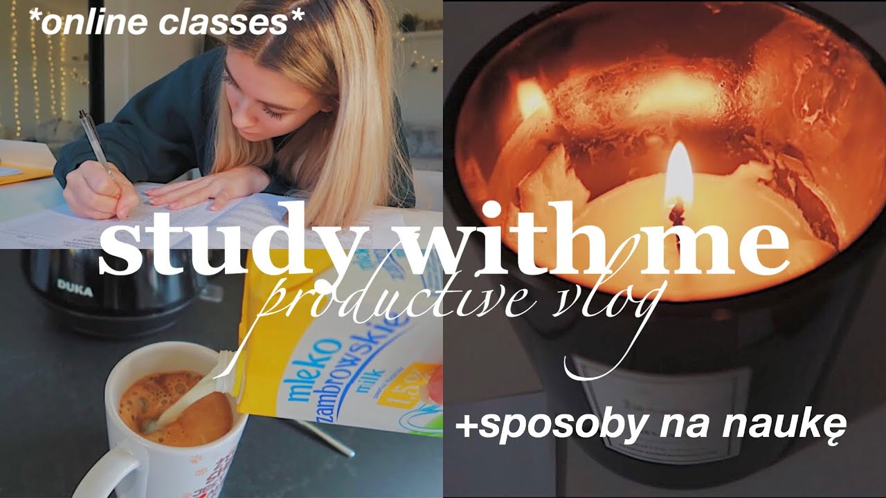 study with me | moje sposoby na efektywną naukę podczas lekcji online *wskazówki*