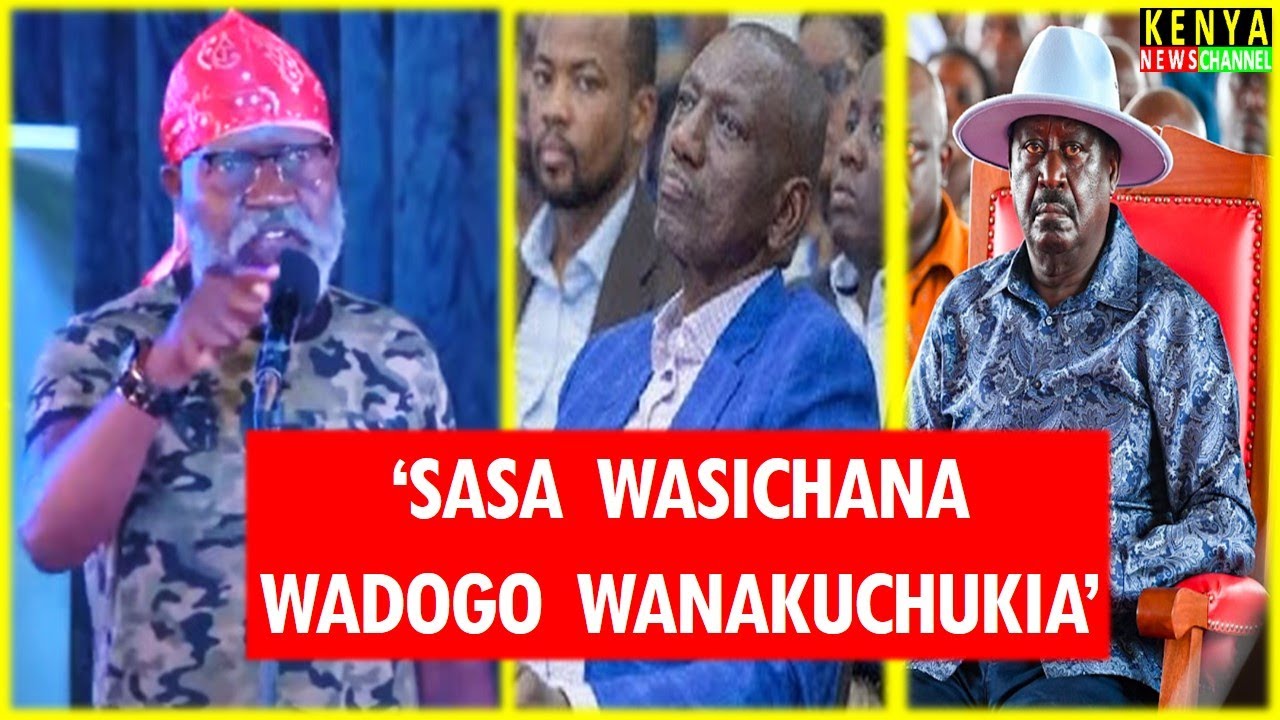 ANGRY Wajackoyah addresses Ruto on Butere Girls in front of Raila at George Oduor Funeral in Siaya