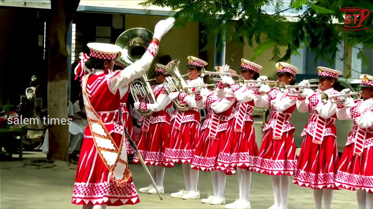 SCHOOL BAND DRUM MUSIC INSTRUMENTS SONGS SCHOOL #salem#avila #kovai