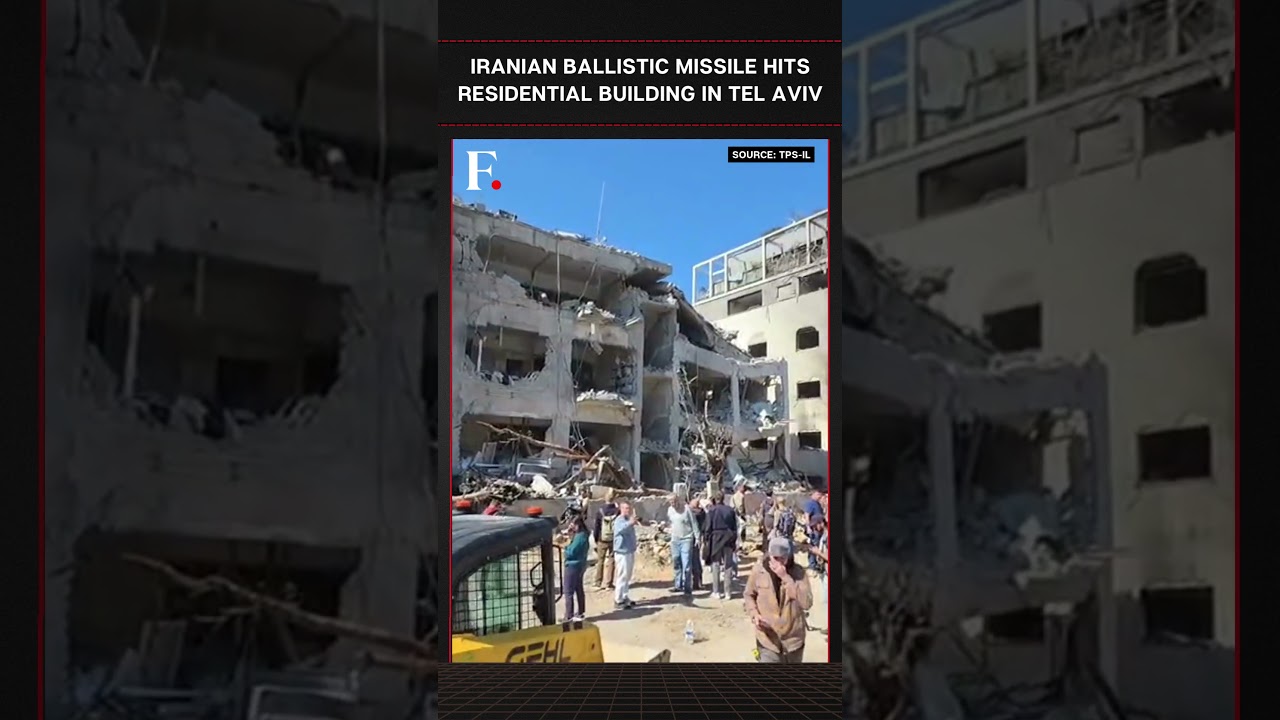 #FirstpostNews: Iranian Ballistic Missile Strikes Residential Building in Tel Aviv