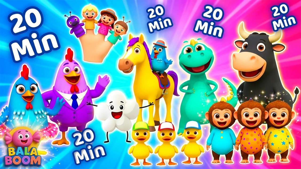 Galinha Pintadinha + Mais🐔20 Minutos de Diversão🎶Grandes Clássicos Infantis