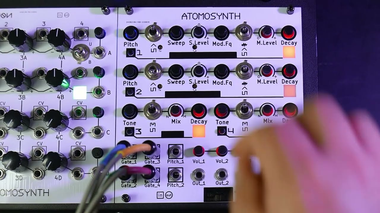 AtomoSynth Tottem 2 Drumsynth Demo