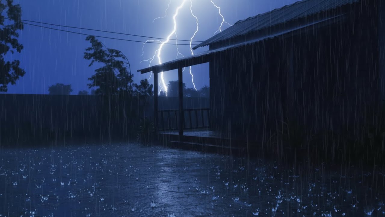 Gentle Rainfall at a Quiet Cabin in the Woods | Sleep Fast with Nature Ambience