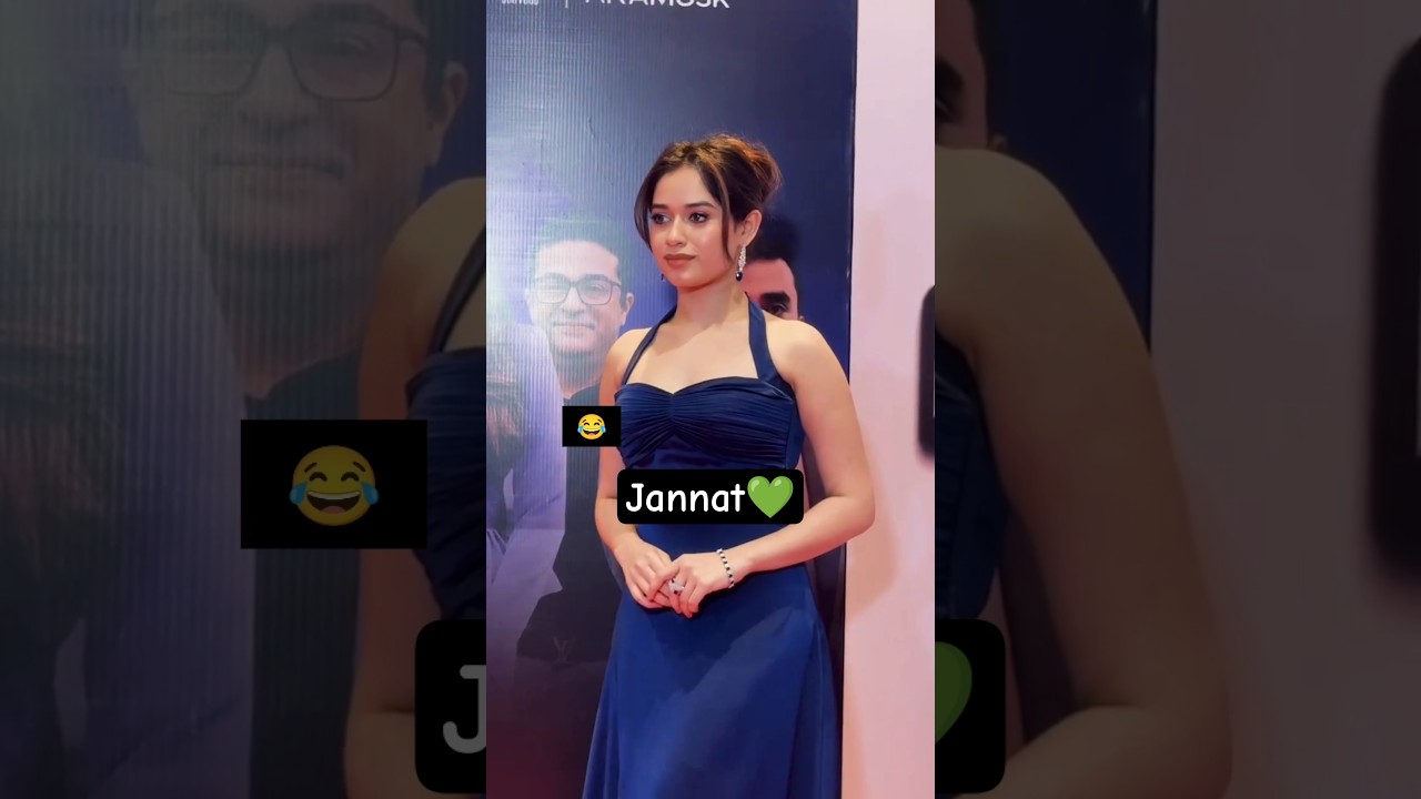 Jannat zubair at an amazon event in mumbai #jannatzubair #amazon #mumbai #bluedress #iconic #viral