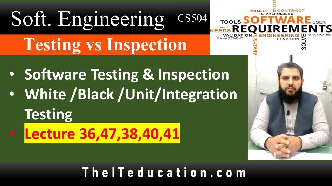 Software Testing & Inspection in Software Engineering | CS504 Final Term Preparation Short Lecture